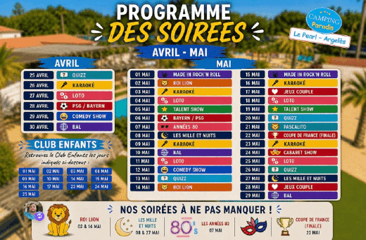 Ponts&#x20;de&#x20;mai&#x20;&#x00E0;&#x20;Argel&#x00E8;s-sur-Mer&#x20;&#x3A;&#x20;profitez&#x20;de&#x20;-10&#x20;&#x25;&#x20;au&#x20;Camping&#x20;Paradis&#x20;Le&#x20;Pearl