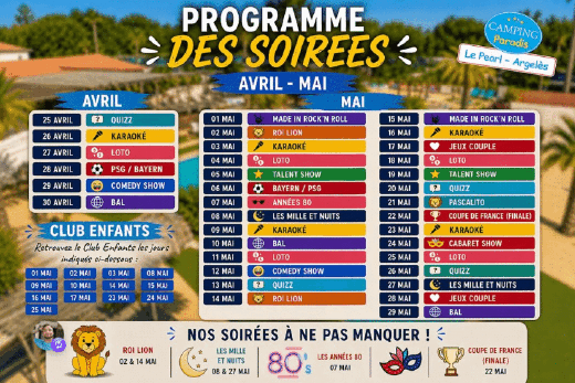 Ponts de mai à Argelès-sur-Mer : profitez de -10 % au Camping Paradis Le Pearl